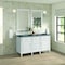 James Martin Vanities 60'' Double Vanity, Bright White w/ 3 CM Parisien Bleu Quartz Top 424-V60D-BW-3PBL - alternate 6